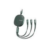 Mcdodo CA-120 66W 3 in 1 VOOC SCP QC Fast Charge Retractable Data Cable 1.2m