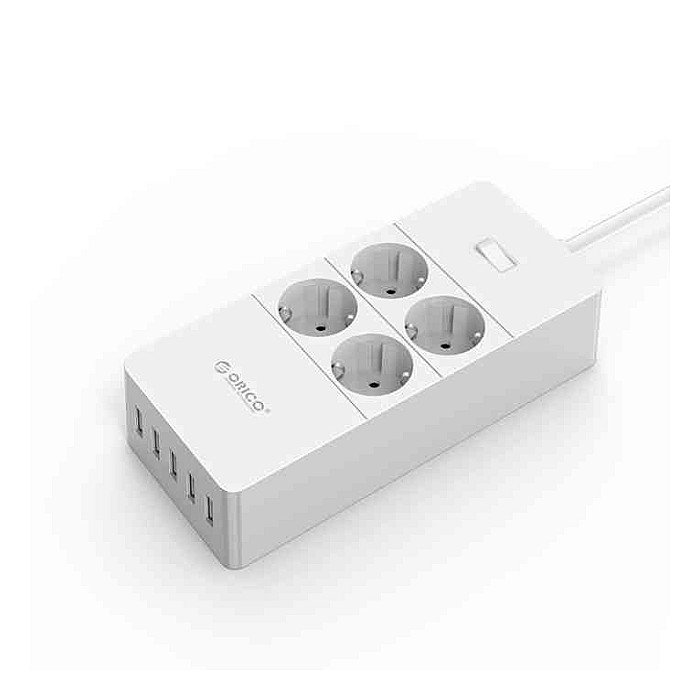 ORICO 4 AC Outlets and 5 USB Charger Smart Surge Protector (HPC-4A5U-V1-EU) ORICO 4 AC Outlets and 5 USB Charger Smart Surge Protector (HPC-4A5U-V1-EU)