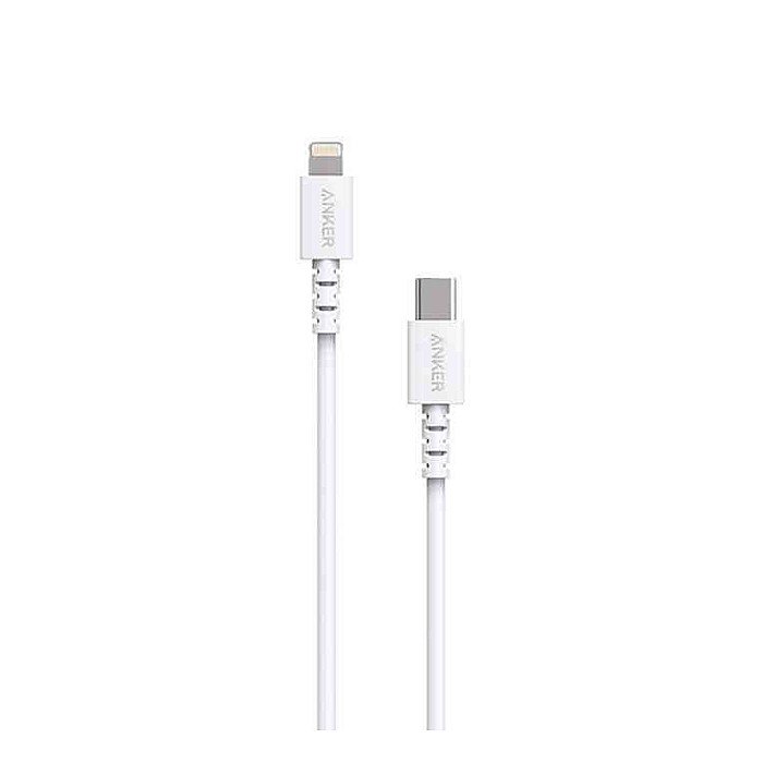 Anker PowerLine Select USB-C to Lightning MFI Certified Cable 3ft (A8612) – White Anker PowerLine Select USB-C to Lightning MFI Certified Cable 3ft (A8612) – White