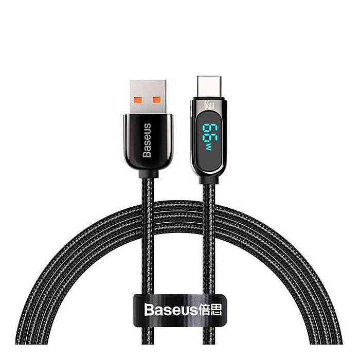 Baseus Display Fast Charging Data Cable USB to Type-C 66W Baseus Display Fast Charging Data Cable USB to Type-C 66W