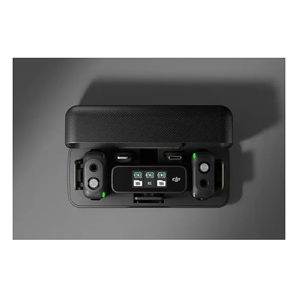 DJI Mic-Wireless Microphone System Portable Wireless Mic Lavalier with Dual-Channel Recording