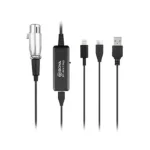 BOYA BY-BCA7 Pro XLR to Lightning & USB-A & Type-C Connectors Microphone
