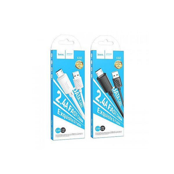 Hoco X88 Usb to Micro charging data cable 2.4A 1m