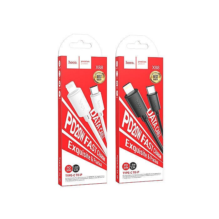 Hoco X88 Type-c to Lightning charging Data cable PD20w 1m