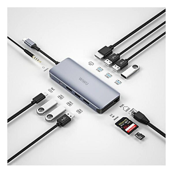 WiWU Alpha 12-in-1 Type C Hub Multiple Function Adapter