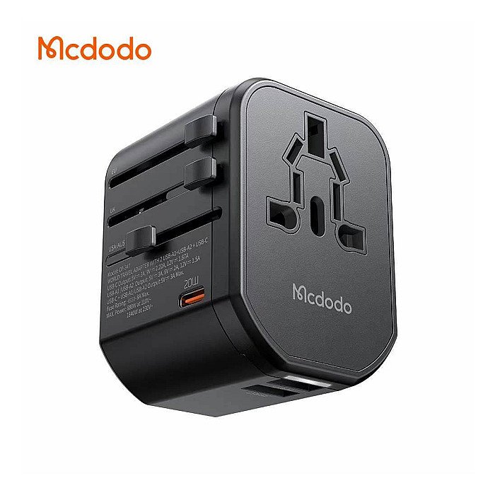 Mcdodo CP-3471 PD 20W Fast Charging Universal Travel Adapter