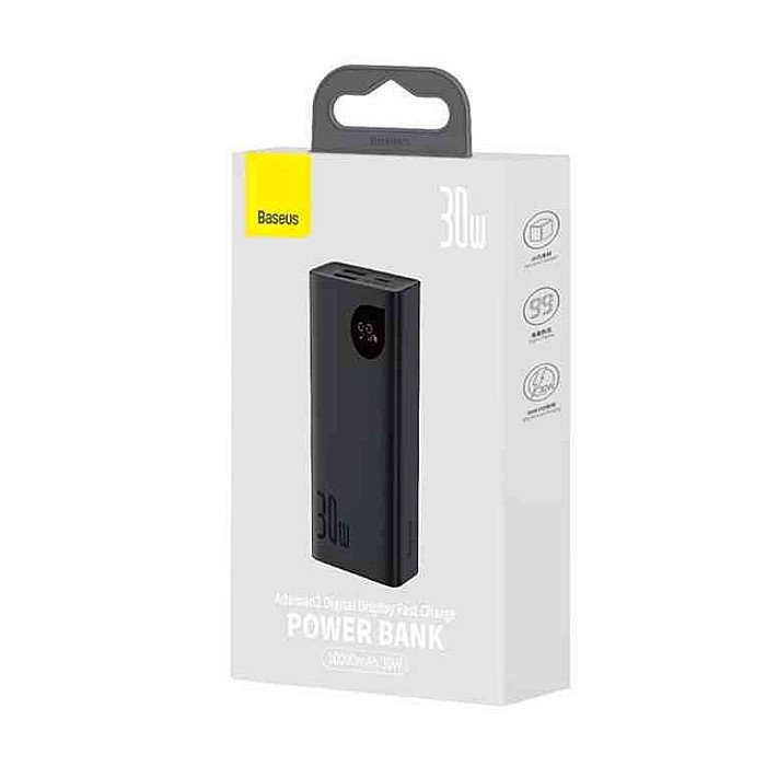 BASEUS Adaman2 Digital Display Fast Charge Power Bank 10000mAh 30W BASEUS Adaman2 Digital Display Fast Charge Power Bank 10000mAh 30W