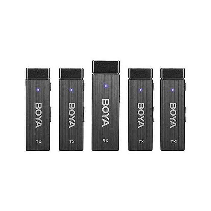 BOYA BY-W4 Ultracompact 2.4GHz Wireless Microphone camera & phone