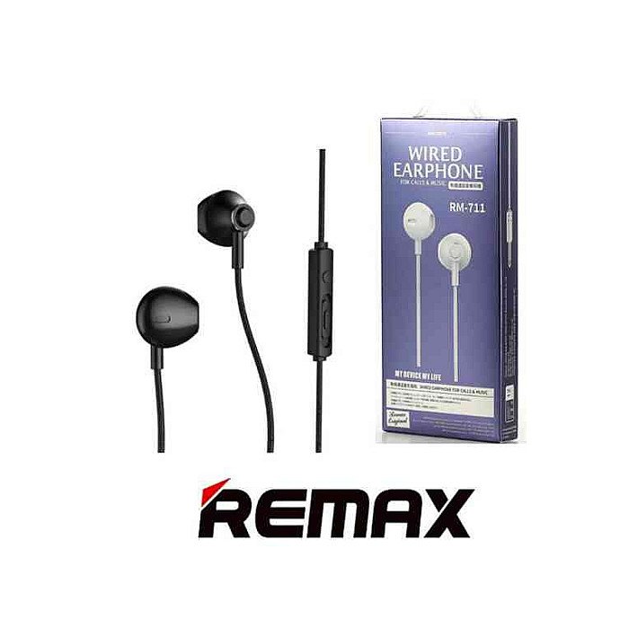 Remax RM-711 Earphone Wired Headset Noise Cancelling Remax RM-711 Earphone Wired Headset Noise Cancelling