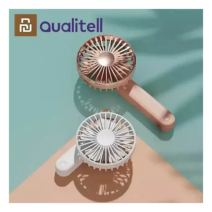 xiaomi qualitell f1 pro Portable Mini Rechargable Fan Hand Folding Hand Held Battery USB Travel Rechargeable Handheld Cooling Fans
