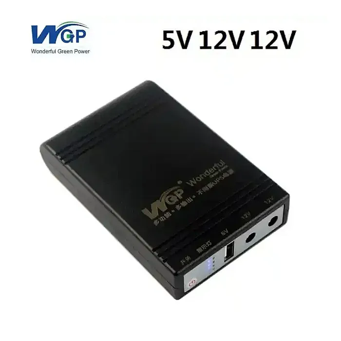 WGP Mini UPS 10400 mAh Battery 5,9,12v Update Version Router & ONU UPS Backup Up To 10 Hours