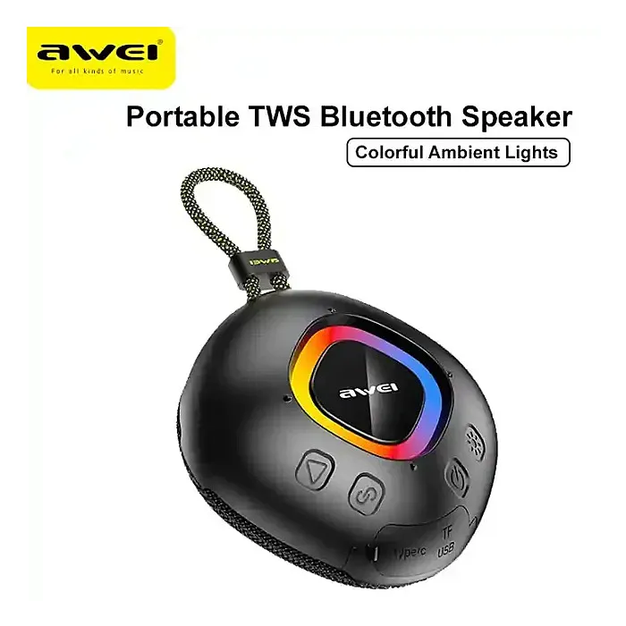 Awei KA6 Portable Bluetooth Speaker HIFI Stereo Bass Speaker Bluetooth 5.3 Support TF Card Awei KA6 Portable Bluetooth Speaker HIFI Stereo Bass Speaker Bluetooth 5.3 Support TF Card