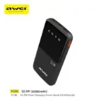 AWEI P10K 10000mAh 22.5W Fast Charging Dual Output Ports Digital Display Power Bank