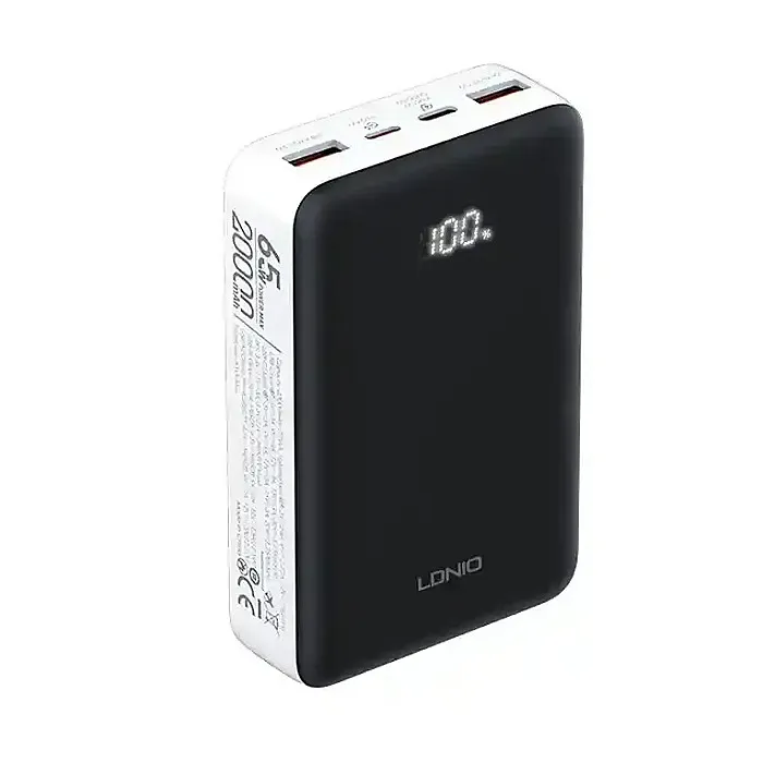 LDNIO PQ27 65W 77Wh 20000mah 77Wh Digital Display Power Bank External Battery Power Supply with 2 Inputs & 3 Outputs Support QC5/4+/3+/3.0 PD3.0 PPS SCP FCP SCP AFC PPS VOOC Fast Charging for iPhone 1 LDNIO PQ27 65W 77Wh 20000mah 77Wh Digital Display Power Bank External Battery Power Supply with 2 Inputs & 3 Outputs Support QC5/4+/3+/3.0 PD3.0 PPS SCP FCP SCP AFC PPS VOOC Fast Charging for iPhone 1