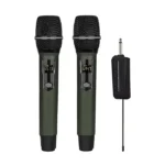 Shengfu CP-110CD Professional Rechargeable UHF Wireless Interview Dual Microphone