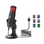 Jmary MC-PW9 RGB Professional USB Microphone For Podcasting, Live Streaming