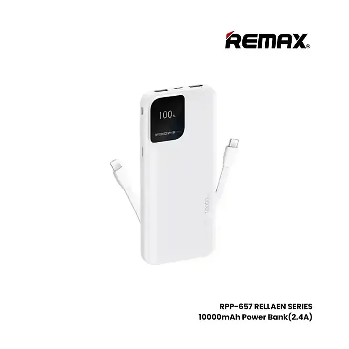 REMAX RPP-657 Rallaen Series 10000mAh Fast Charging Power Bank REMAX RPP-657 Rallaen Series 10000mAh Fast Charging Power Bank