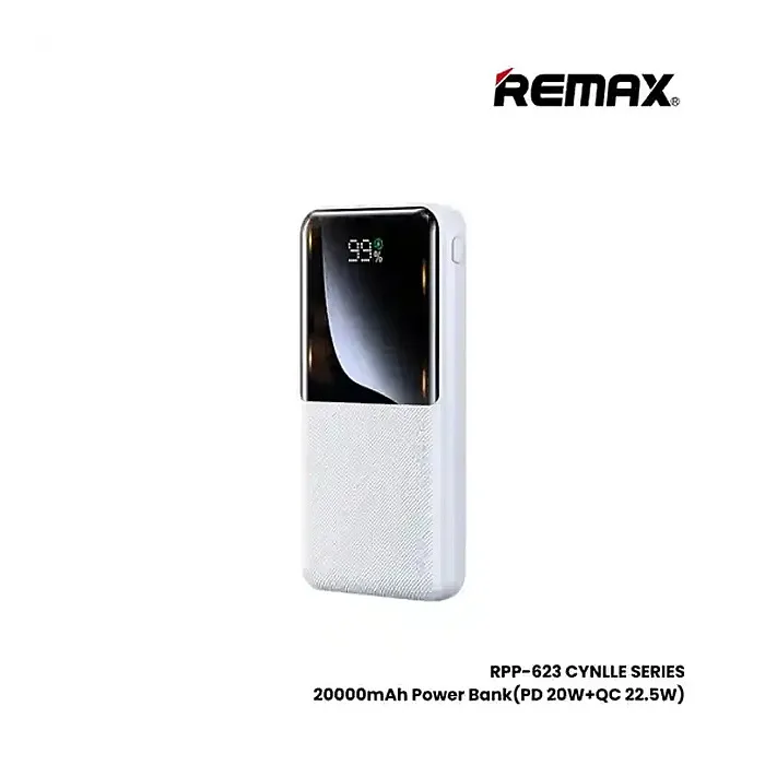 REMAX RPP-623 20000mAh LED Digital Display Fast Charging PD+QC 20W+22.5W Power Bank