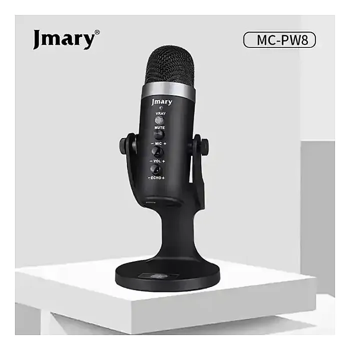 Jmary MC-PW8 Condenser USB Microphone For Podcasting, Gaming, Streaming, Recording, Mobile Phones PC Computer & Laptop