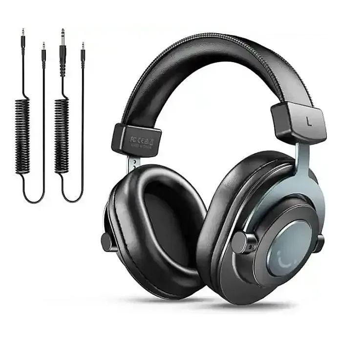 FIFINE H8 Studio Headphone with 50mm Dynamic Driver, 1/8" to 1/4" & 1/8" to 1/8" Coiled Cable for Recording Audio, Mixing Tracks listening to music, monitoring Recording FIFINE H8 Studio Headphone with 50mm Dynamic Driver, 1/8" to 1/4" & 1/8" to 1/8" Coiled Cable for Recording Audio, Mixing Tracks listening to music, monitoring Recording