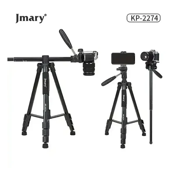 Jmary KP-2274 167cm / 3kg Professional Tripod Tripods Monopod + Horizontal Photography For All DSLR Cameras GoPro Mobile