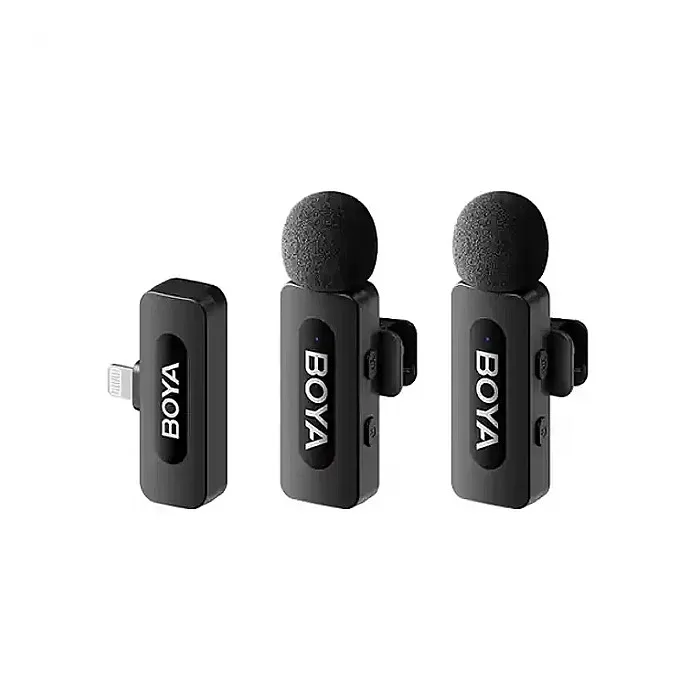 BOYA BY-V2 V2.0 2.4GHz Wireless Microphone(1+1 for Lighting) MFI certificate for lightning Device's. BOYA BY-V2 V2.0 2.4GHz Wireless Microphone(1+1 for Lighting) MFI certificate for lightning Device's.
