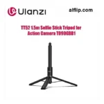 Ulanzi TT52 Lightweight 2-in-1 Selfie Stick Tripod 1.5m Extendable Pole with GoPro Adapter & 1/4" Screw Mount for Smartphones Action Cameras Vlogging