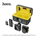 Hoco L17 Dual-Mic Magnetic Lavalier Wireless Digital Microphone (Type-C/iphone)