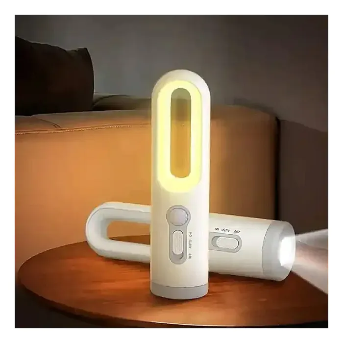 LED Light 2 in 1 Portable Flashlight Motion Sensor Bedroom Bathroom Reading Camping Lighting Baby Feeding Eye Care Bedside