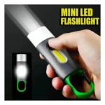 Keychain Waterproof LED Flashlight, Type-C Stable Fast Charging - Multifunctional Bracket Lantern for Outdoor Hiking Fishing