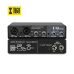 XTUGA E22 Audio Interface Sound Card with Monitoring,Electric Guitar Live Recording Professional Sound Card For Studio