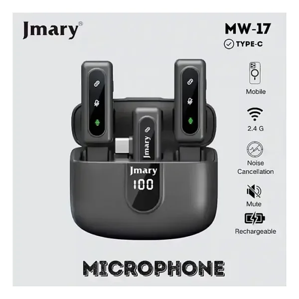 Jmary MW-17 2.4G Wireless Microphone for Mobile