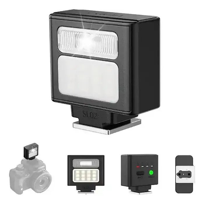 ULANZI SL02 Spark Camera Mini Flash Speedlite With Video Light For Canon Fuji Sony
