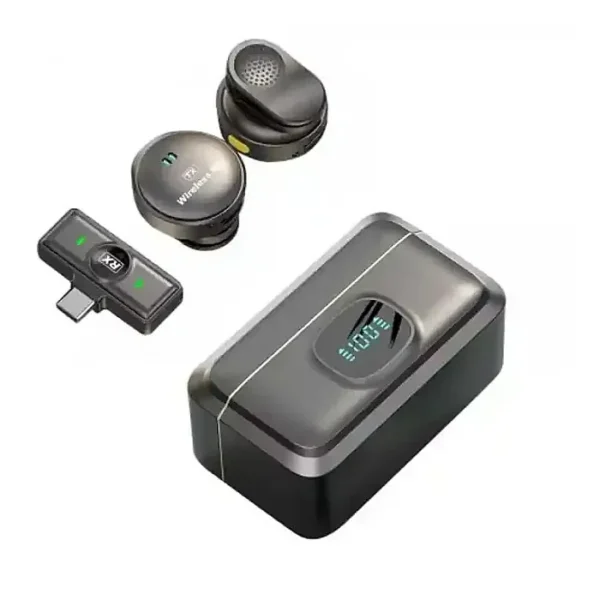 SX21 Wireless Microphone 2.4G Clip-On Type-C Port Smart Noise Reduction Lavalier Wireless Microphone