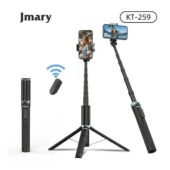 JMARY KT-259 Camera Phone Selfie Stick and Mini Tripods with Remote Shutter