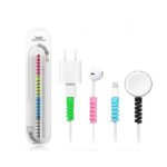 Cable Protector Silicone Bobbin Winder Wire Cord Organizer Cover For Apple Iphone USB Charger Cable Cord 4 Pcs