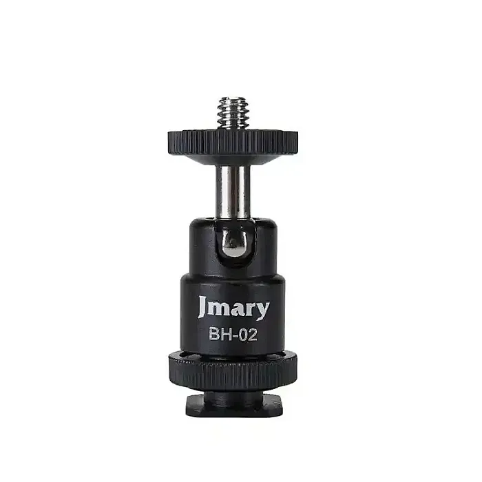 Jmary BH-02 Phone Holder with Cold Shoe and 1/4 Tripod Mount for stable hands free mobile photography