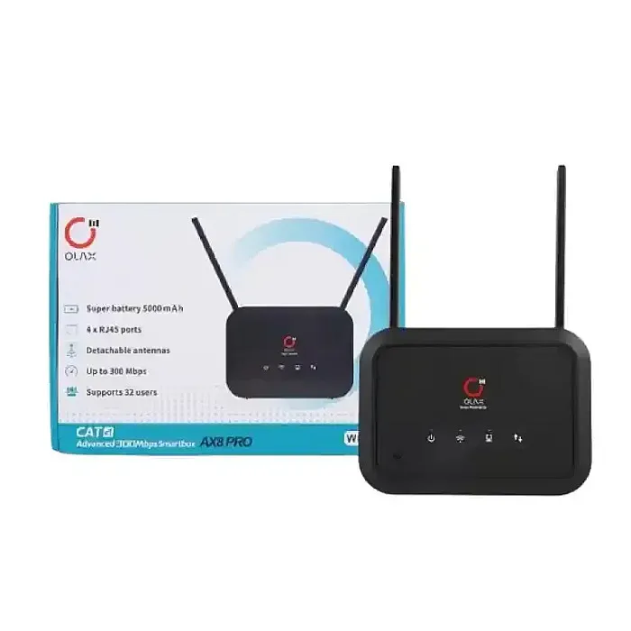 OLAX AX8 Pro WIFI 6 5000mah Battery With SMA Antenna 4g/5g with Sim Card Mobile Wifi Router