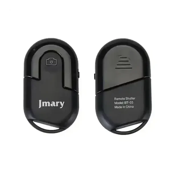 Jmary BT-03 Wireless Selfie Remote Control Phone Camera BT Shutter Button for Smartphone Photos Videos.
