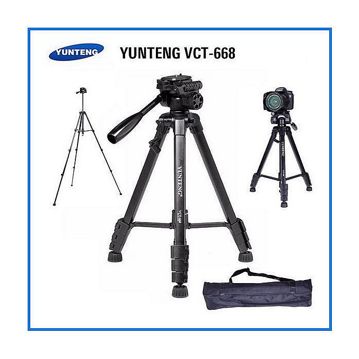 YUNTENG VCT-668 Tripod for SLR Camera with Caring Bag Tripod