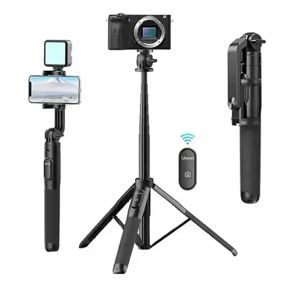 Ulanzi SK-03 Smartphone Wireless Bluetooth Tripod Stick with Detachable Remote Control, 360 Degree Panoramic, 120mAh Battery