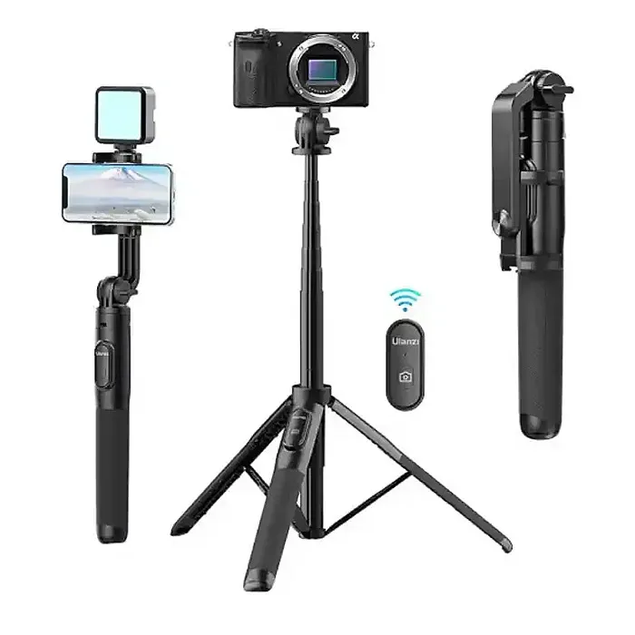 Ulanzi SK-03 Smartphone Wireless Bluetooth Tripod Stick with Detachable Remote Control, 360 Degree Panoramic, 120mAh Battery