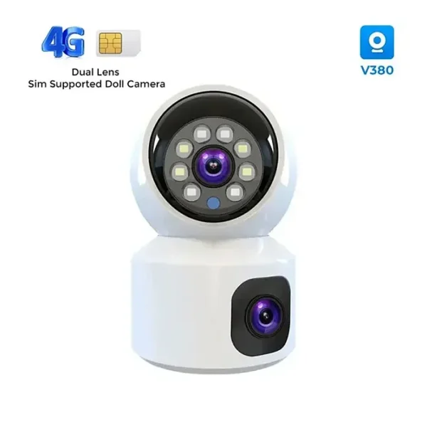 SQ01 4G Sim Supported ptz IP Camera Night Vision Auto Tracking Two Way Voice