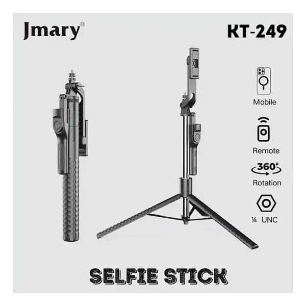 Jmary KT-249 Selfie Stick Tripod Stand 1.9 Meter