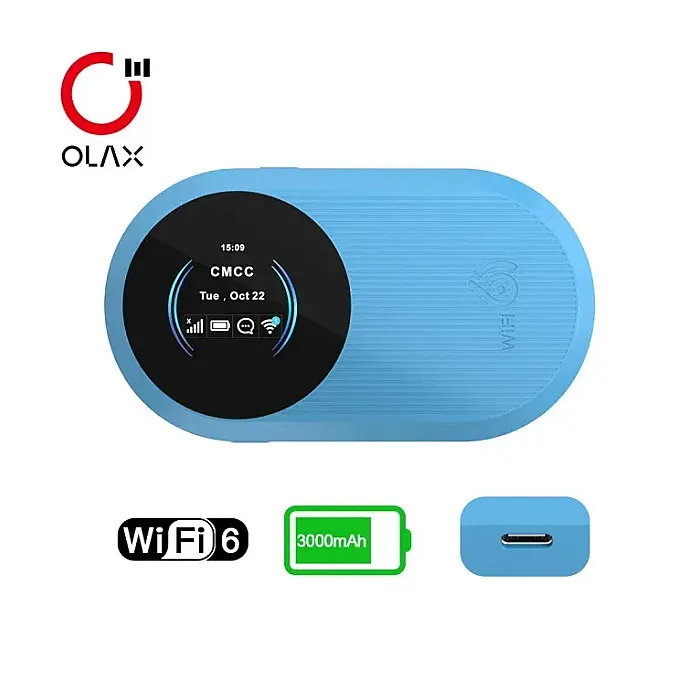 OLAX A10S Pocket Wifi 4G Wi-Fi Sim Router with 3000mAh Battery 2.4G 5g Wireless Pocket Wi-Fi 6 Router