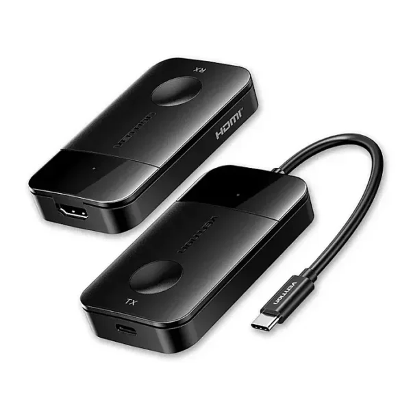VENTION ADOBB Wireless USB-C to HDMI Transmitter and Receiver 0.15M Black