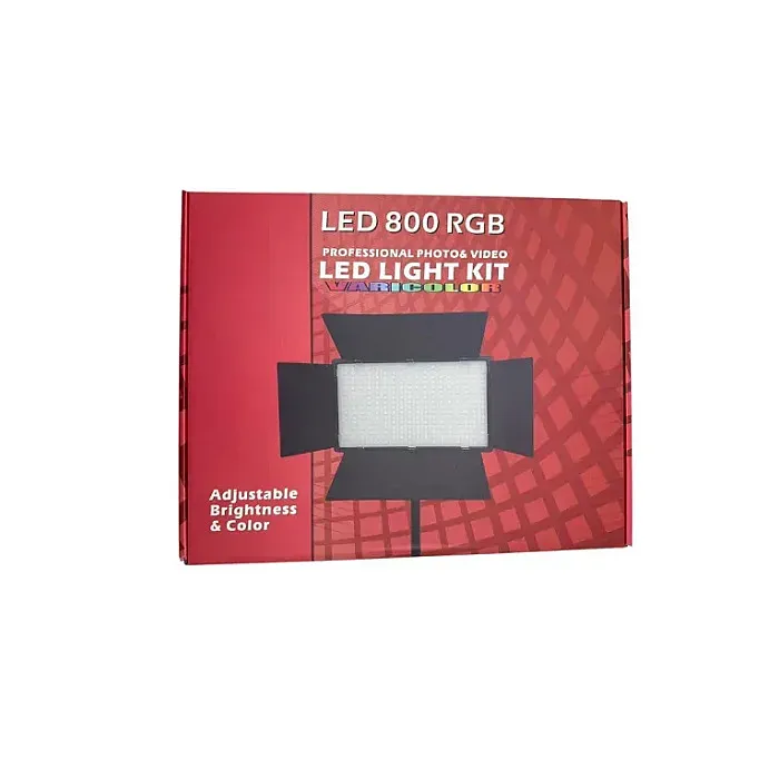 LED 800 RGB 50W Rechargeable Professional LED Panel Light Photography, Studio Light 3200-6500K for Video Recording/Content Creation/Game Live Streaming LED 800 RGB 50W Rechargeable Professional LED Panel Light Photography, Studio Light 3200-6500K for Video Recording/Content Creation/Game Live Streaming