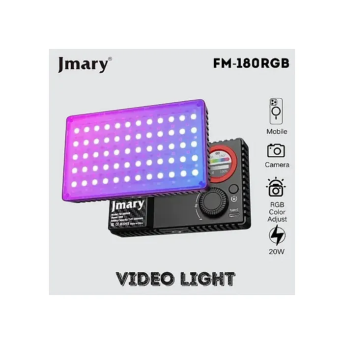 JMARY FM-180RGB Video Fill Light