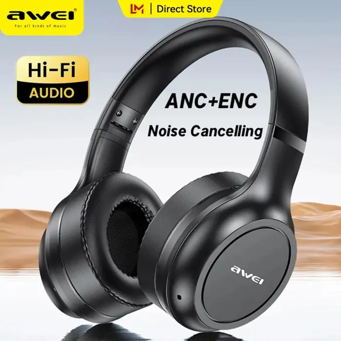 Awei AT5 ANC Wireless Bluetooth Headphone