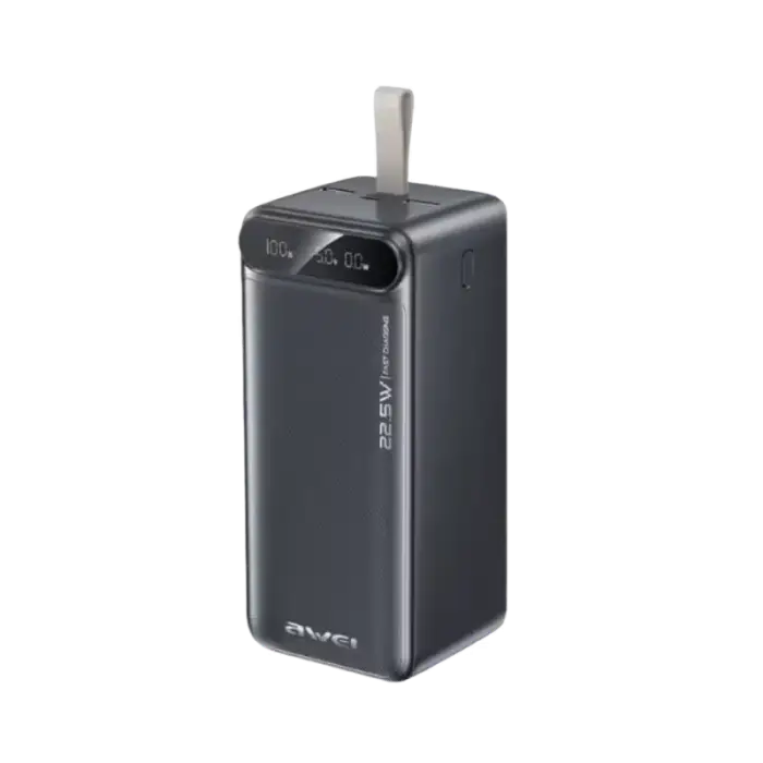 Awei PA-106 Multi-interface Charging Digital Display 50000mAH Large Capacity 22.5W Output 4port Fast Charging Powerbank